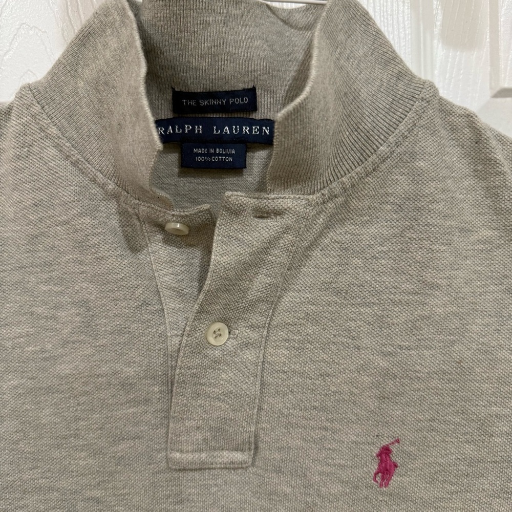 Women’s Grey Polo Tshirt - Picture 3 of 5